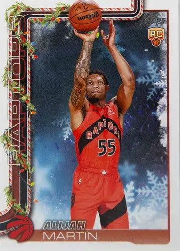 2025-26 Topps Holiday #H199 Alijah Martin NM-MT RC Rookie Raptors ID:81020 - Basketball Card Single