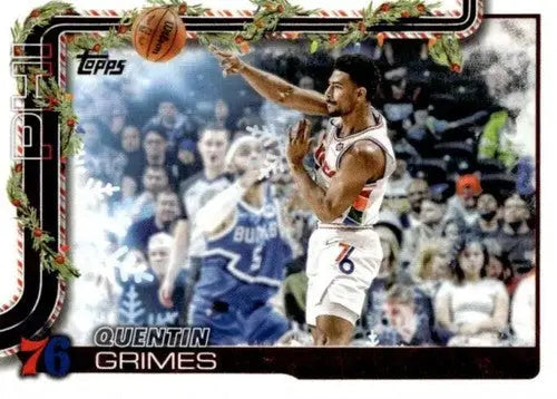 2025-26 Topps Holiday #H21 Quentin Grimes NM-MT 76ers ID:80721 - Basketball Card Single