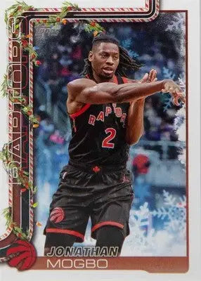 2025-26 Topps Holiday #H23 Jonathan Mogbo NM-MT Raptors ID:80723 - Basketball Card Single