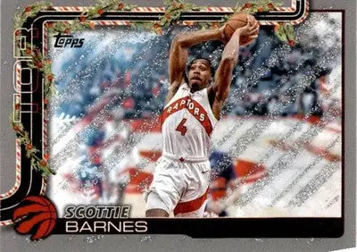 2025-26 Topps Holiday #H25 Scottie Barnes Glitter Holiday - Basketball Card Single