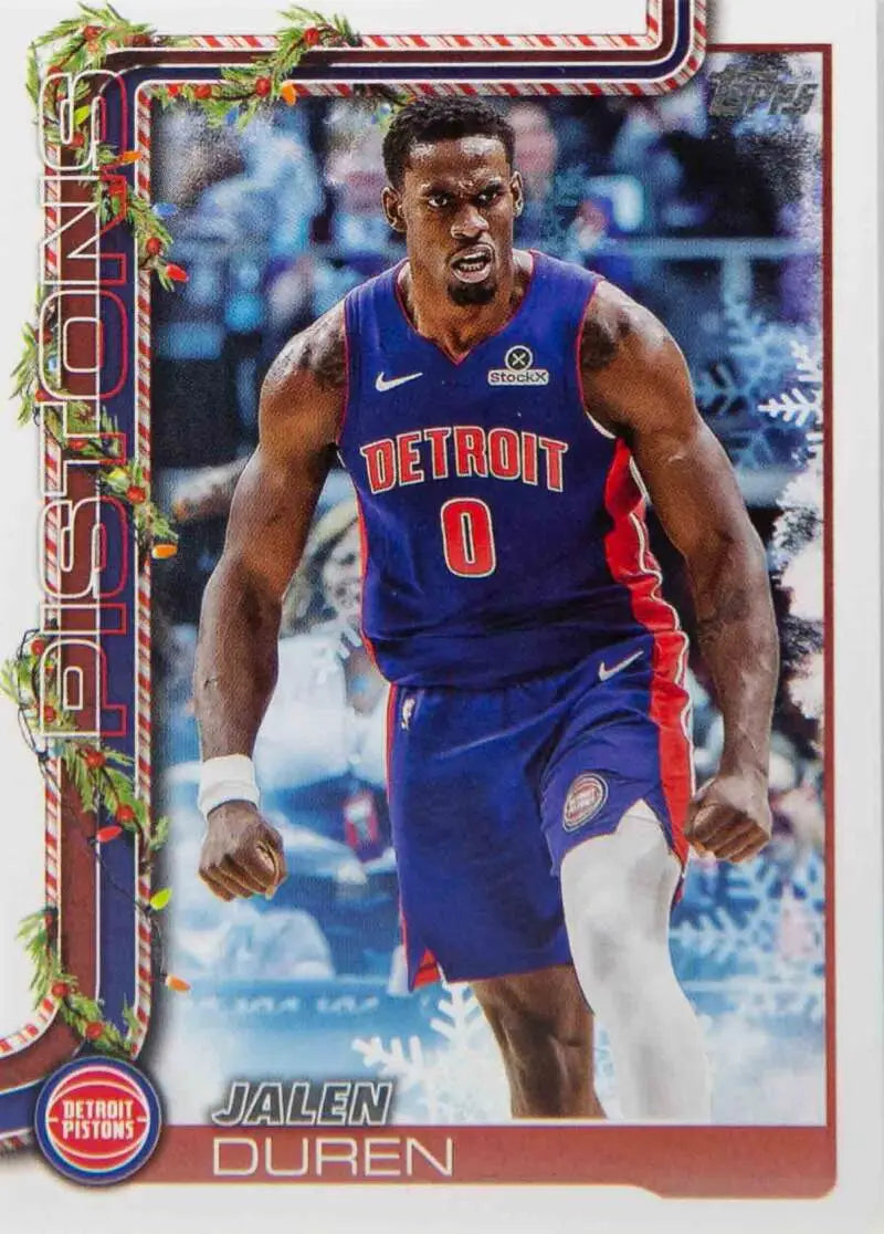 2025-26 Topps Holiday #H33 Jalen Duren NM-MT Pistons ID:80729 - Basketball Card Single