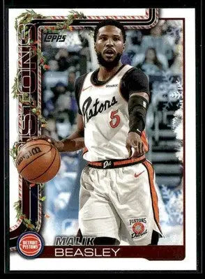 2025-26 Topps Holiday #H35 Malik Beasley - Basketball Card Single