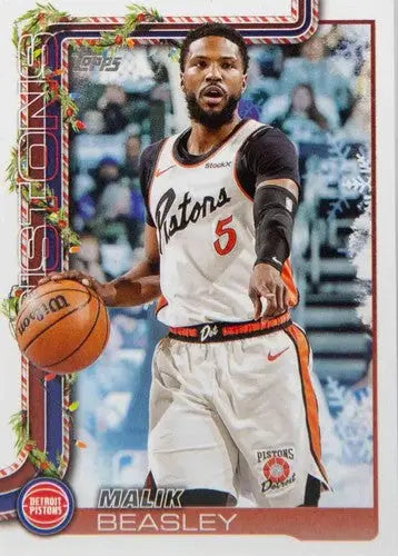 2025-26 Topps Holiday #H35 Malik Beasley NM-MT Pistons ID:80730 - Basketball Card Single
