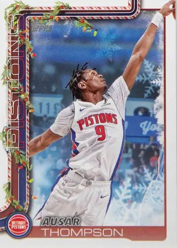 2025-26 Topps Holiday #H36 Ausar Thompson NM-MT Pistons ID:80731 - Basketball Card Single