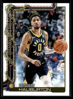 2025-26 Topps Holiday #H38 Tyrese Haliburton - Basketball Card Single
