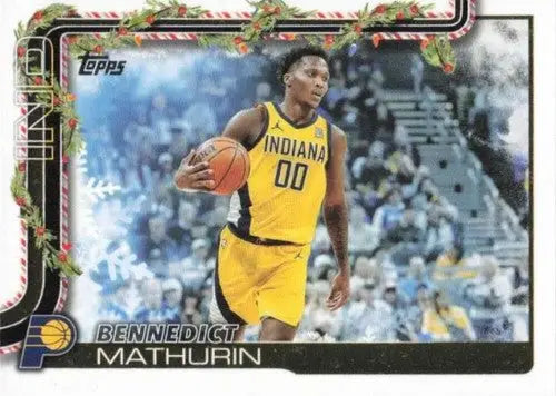 2025-26 Topps Holiday #H39 Bennedict Mathurin NM-MT Pacers ID:80734 - Basketball Card Single