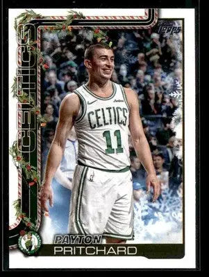 2025-26 Topps Holiday #H4 Payton Pritchard Base Boston Celtics - Basketball Card Single