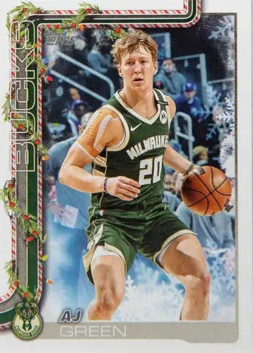 2025-26 Topps Holiday #H46 AJ Green NM-MT Bucks ID:80737 - Basketball Card Single