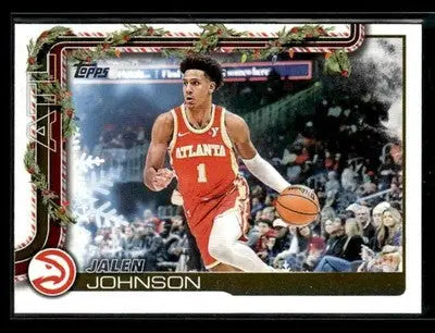 2025-26 Topps Holiday #H52 Base Jalen Johnson - Basketball Card Single