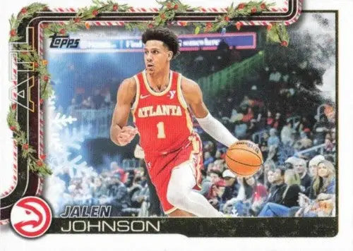 2025-26 Topps Holiday #H52 Jalen Johnson NM-MT Hawks ID:80740 - Basketball Card Single