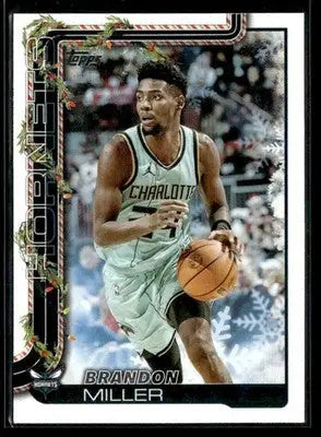 2025-26 Topps Holiday #H54 Base Brandon Miller Charlotte Hornets - Basketball Card Single