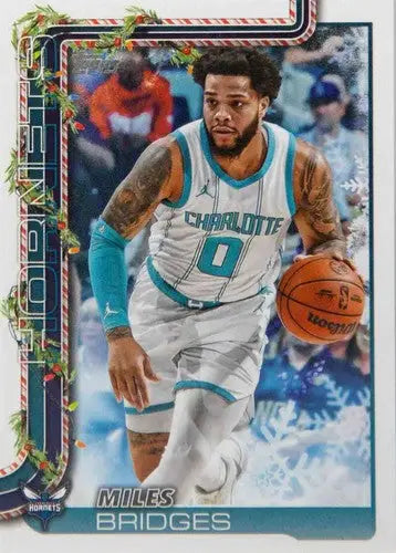 2025-26 Topps Holiday #H55 Miles Bridges NM-MT Hornets ID:80742 - Basketball Card Single