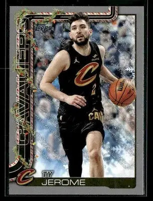 2025-26 Topps Holiday #H66 Ty Jerome Glitter Holiday Cleveland Cavaliers - Basketball Card Single