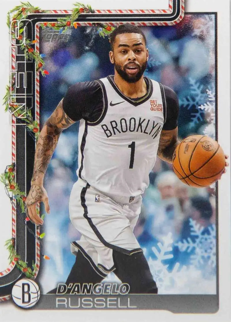 2025-26 Topps Holiday #H7 D’Angelo Russell NM-MT Nets ID:80710 - Basketball Card Single
