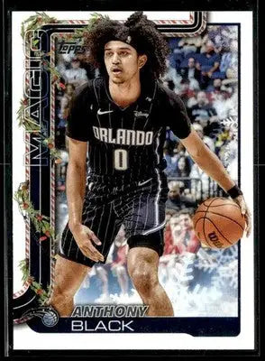 2025-26 Topps Holiday #H70 Anthony Black Base Orlando Magic - Basketball Card Single