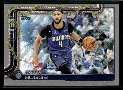 2025-26 Topps Holiday #H72 Jalen Suggs Glitter Holiday Orlando Magic - Basketball Card Single
