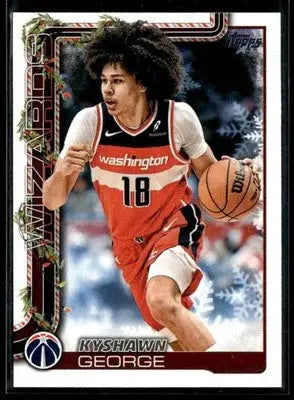 2025-26 Topps Holiday #H77 Kyshawn George - Basketball Card Single