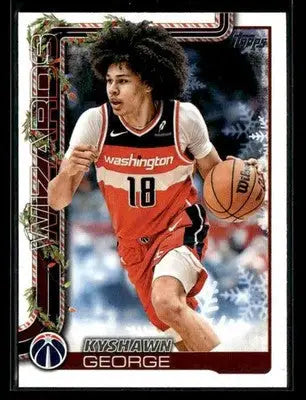 2025-26 Topps Holiday #H77 Kyshawn George - Basketball Card Single