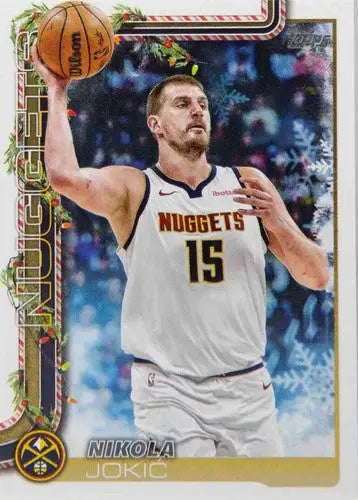 2025-26 Topps Holiday #H78 Nikola Jokic NM-MT Nuggets ID:80897 - Basketball Card Single
