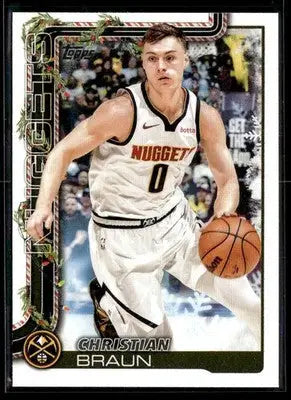 2025-26 Topps Holiday #H79 Christian Braun - Basketball Card Single