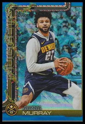 2025-26 Topps Holiday #H80 Jamal Murray Blue Metallic Sand Glitter