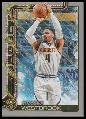 2025-26 Topps Holiday #H81 Russell Westbrook Glitter Holiday
