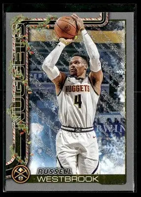 2025-26 Topps Holiday #H81 Russell Westbrook Glitter Holiday Denver Nuggets - Basketball Card Single