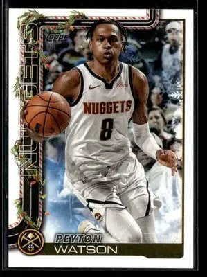 2025-26 Topps Holiday #H83 Peyton Watson - Basketball Card Single