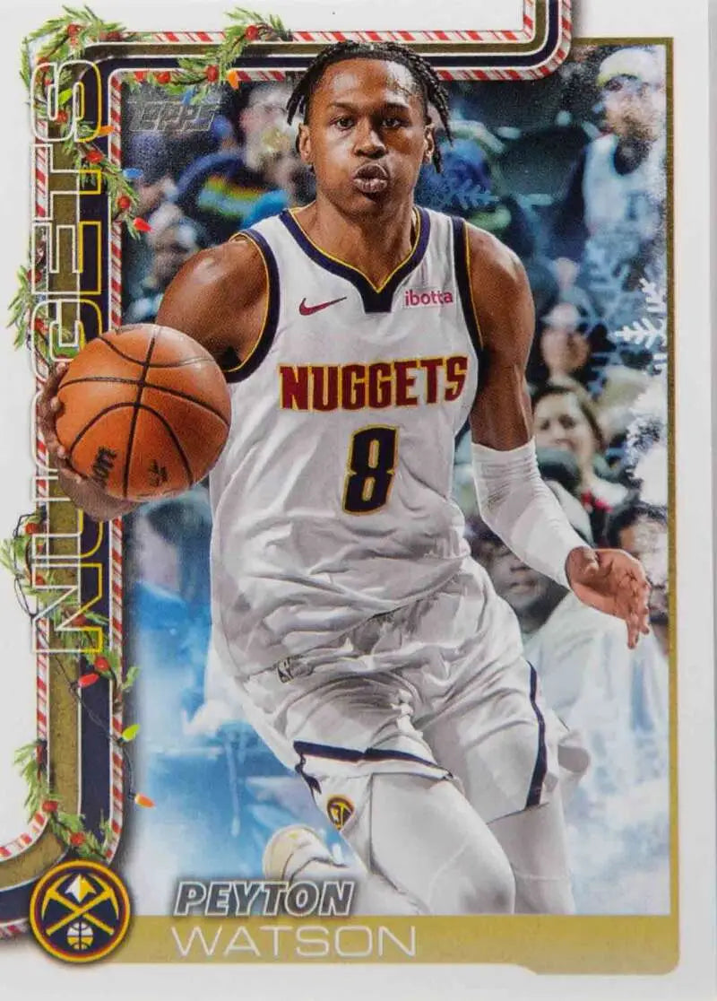 2025-26 Topps Holiday #H83 Peyton Watson NM-MT Nuggets ID:80901 - Basketball Card Single