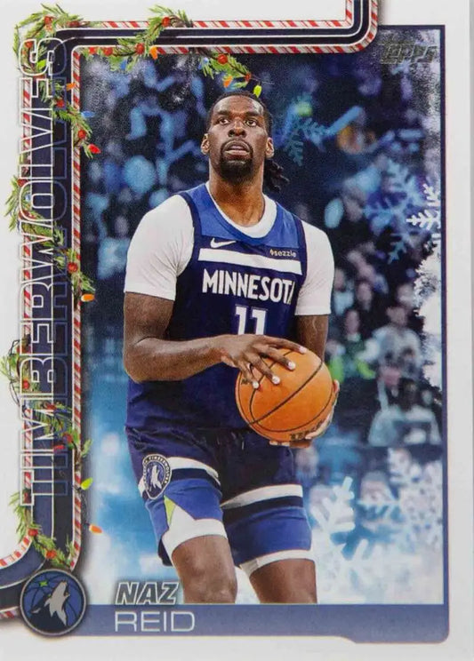 2025-26 Topps Holiday #H85 Naz Reid NM-MT Timberwolves ID:80903 - Basketball Card Single