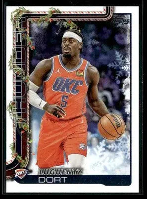 2025-26 Topps Holiday #H92 Luguentz Dort - Basketball Card Single