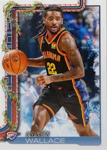 2025-26 Topps Holiday #H94 Cason Wallace NM-MT Thunder ID:80909 - Basketball Card Single
