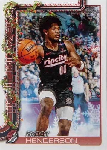 2025-26 Topps Holiday #H96 Scoot Henderson NM-MT Blazers ID:80911 - Basketball Card Single