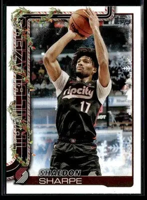 2025-26 Topps Holiday #H98 Shaedon Sharpe - Basketball Card Single