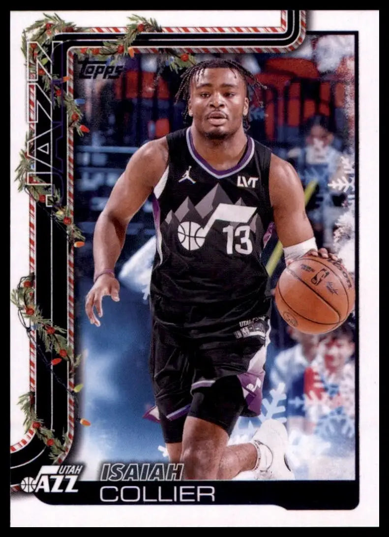 2025-26 Topps Holiday Isaiah Collier #H105 Utah Jazz Basketball Card NBA Sports - Basketball Card Single