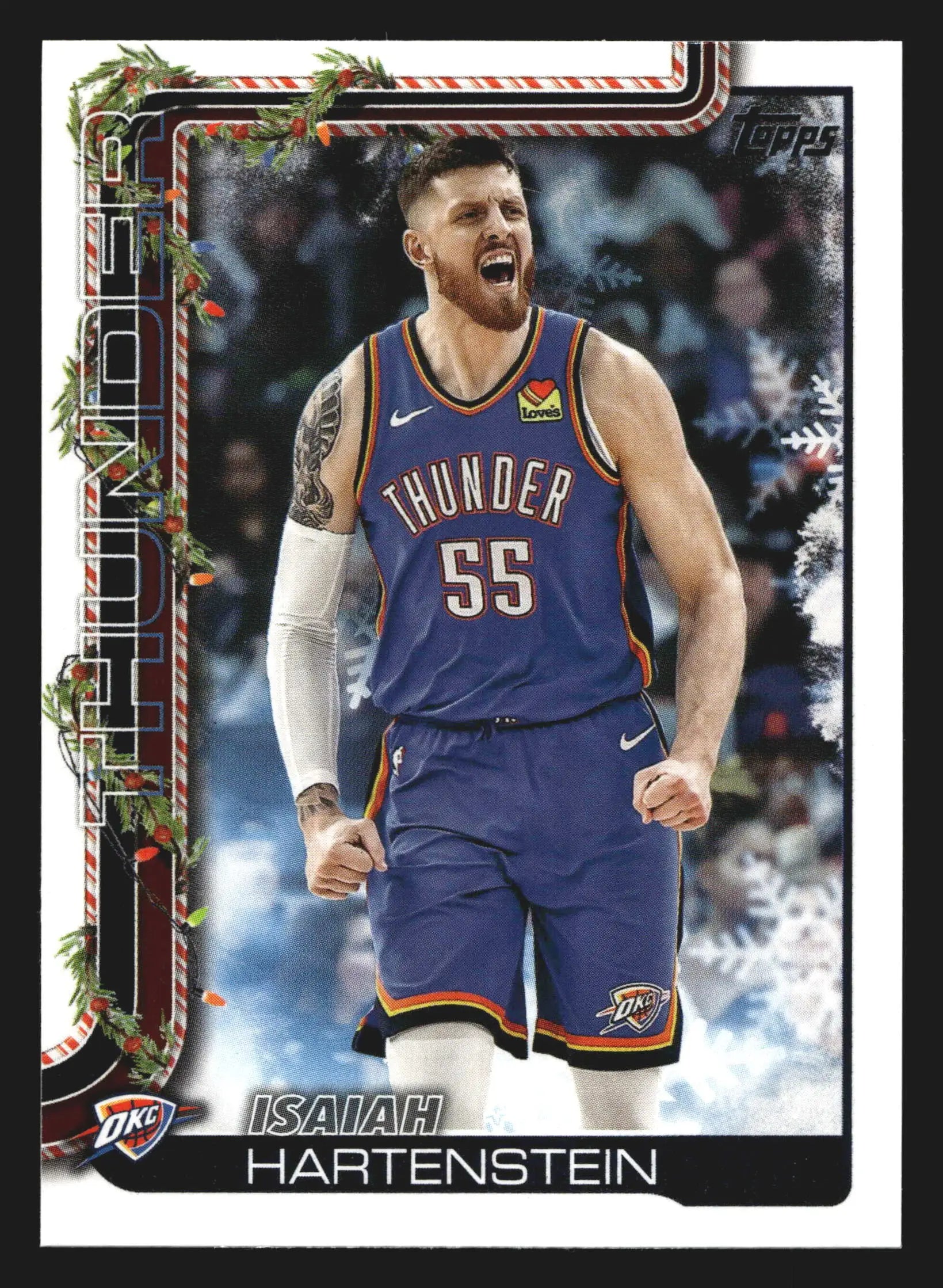 2025-26 Topps Holiday Isaiah Hartenstein #H95 Thunder - Basketball Card Single