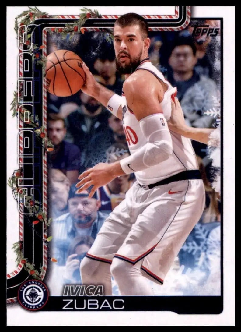 2025-26 Topps Holiday Ivica Zubac #H115 Los Angeles Clippers Basketball Card NBA