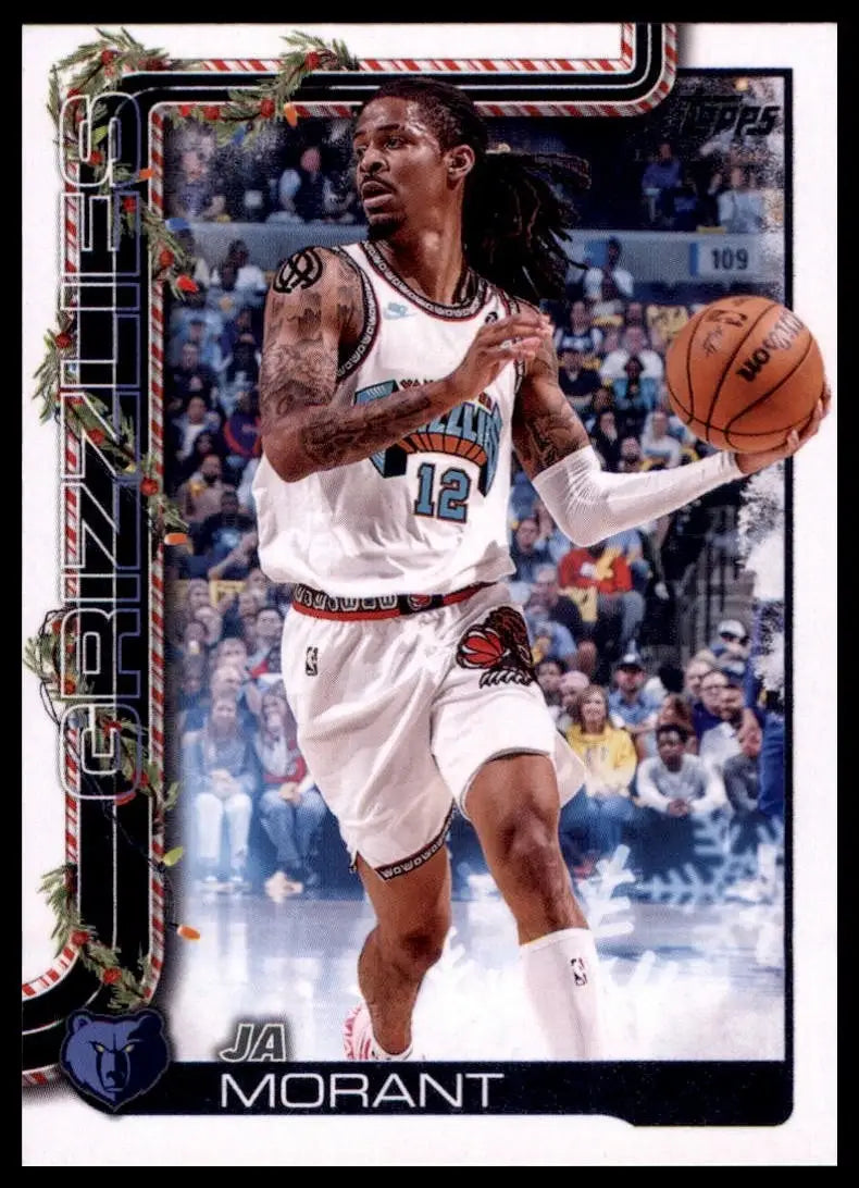 2025-26 Topps Holiday Ja Morant #H146 Memphis Grizzlies Basketball Card NBA