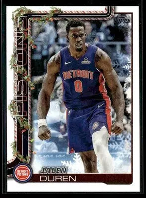 2025-26 Topps Holiday Jalen Duren #H33 Detroit Pistons - Basketball Card Single