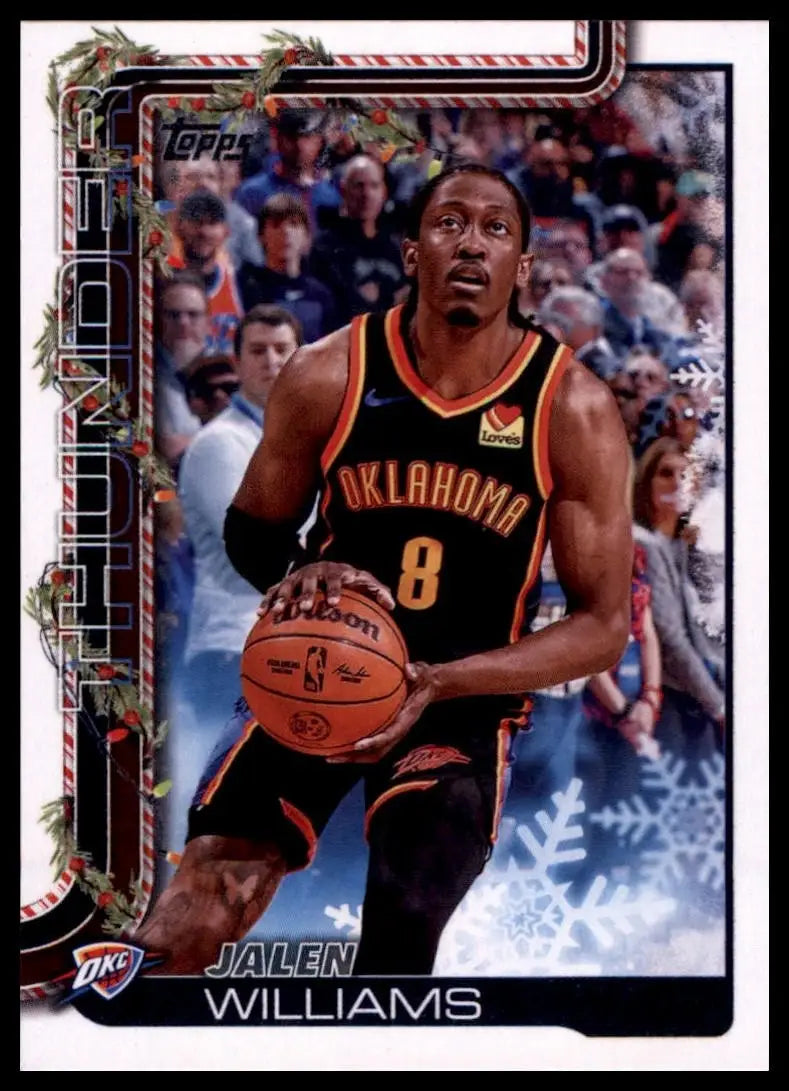 2025-26 Topps Holiday Jalen Williams #H91 Oklahoma City Thunder Basketball Card - Basketball Card Single