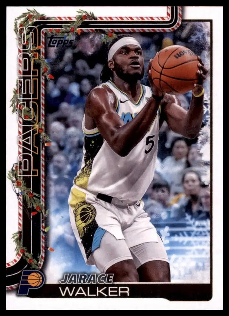 2025-26 Topps Holiday Jarace Walker #H41 Indiana Pacers Basketball Card NBA - Basketball Card Single