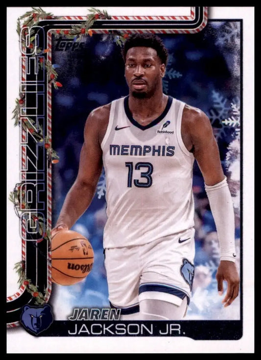 2025-26 Topps Holiday Jaren Jackson Jr #H148 Memphis Grizzlies Basketball Card