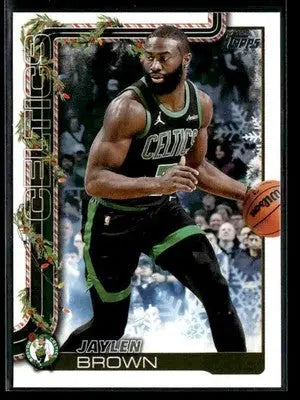 2025-26 Topps Holiday Jaylen Brown #H2 Base Boston Celtics - Basketball Card Single