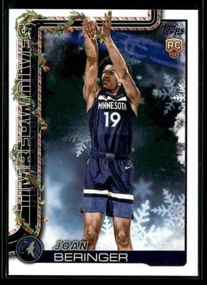 2025-26 Topps Holiday Joan Beringer #H177 RC Minnesota Timberwolves - Basketball Card Single