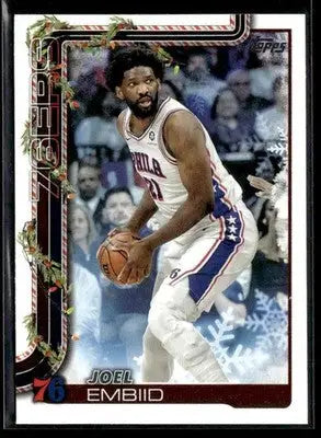 2025-26 Topps Holiday Joel Embiid #H18 Philadelphia 76ers - Basketball Card Single