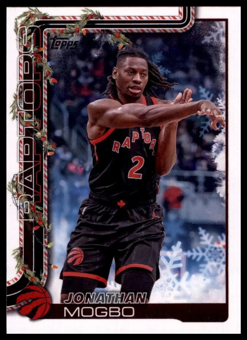 2025-26 Topps Holiday Jonathan Mogbo #H23 Toronto Raptors Basketball Card NBA - Basketball Card Single