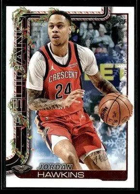 2025-26 Topps Holiday Jordan Hawkins #H151 New Orleans Pelicans - Basketball Card Single