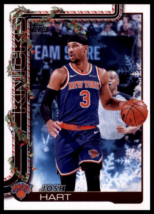 2025-26 Topps Holiday Josh Hart #H14 New York Knicks Basketball Card NBA Sports