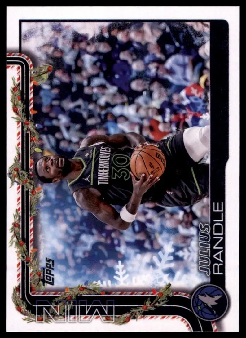 2025-26 Topps Holiday Julius Randle #H86 Minnesota Timberwolves Basketball Card - Basketball Card Single