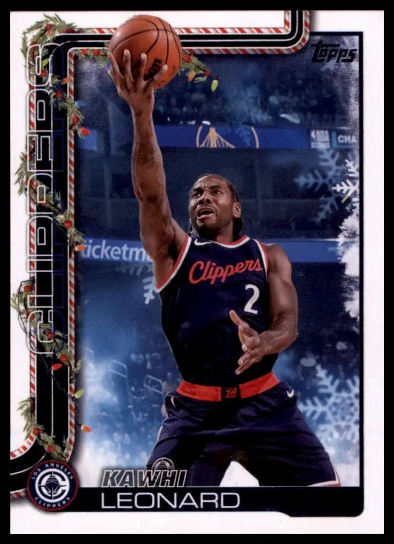 2025-26 Topps Holiday Kawhi Leonard #H112 Los Angeles Clippers Basketball Card - Basketball Card Single